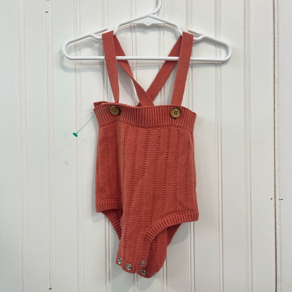 Cat & Jack Terracotta Knit Baby Romper